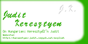 judit keresztyen business card